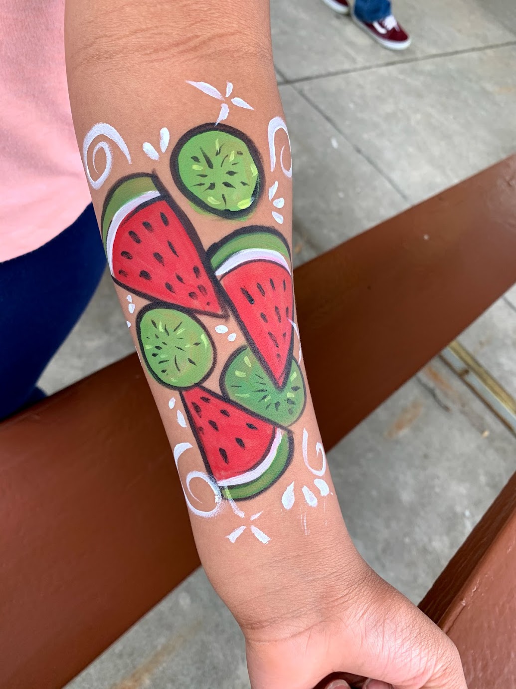 Face painting design by Destiny